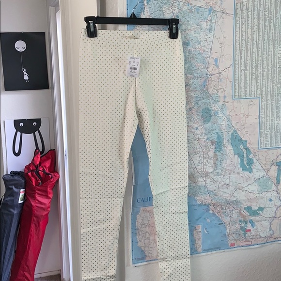 Crewcuts full length leggings white and gold 16 and long sleeve Christmas shirt - Picture 3 of 9